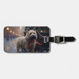 Cairn Terrier Weihnachtsfeiertage Gepäckanhänger