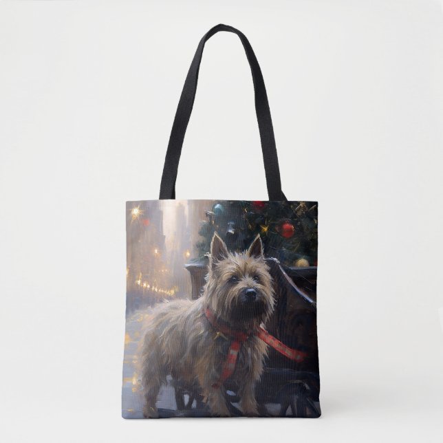 Cairn Terrier Weihnachtsfeiertage Tasche (Vorderseite)