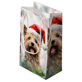 Cairn Terrier Weihnachtsmalerei Kleine Geschenktüte