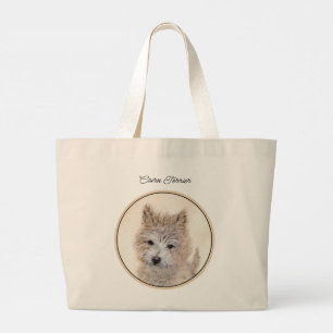 Cairn Terrier Welpenmalerei Süße Original-Hunde-Ku Jumbo Stoffbeutel