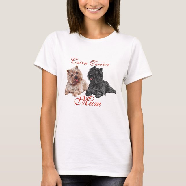 Cairn Terriers Mothers Day T-Shirt (Vorderseite)