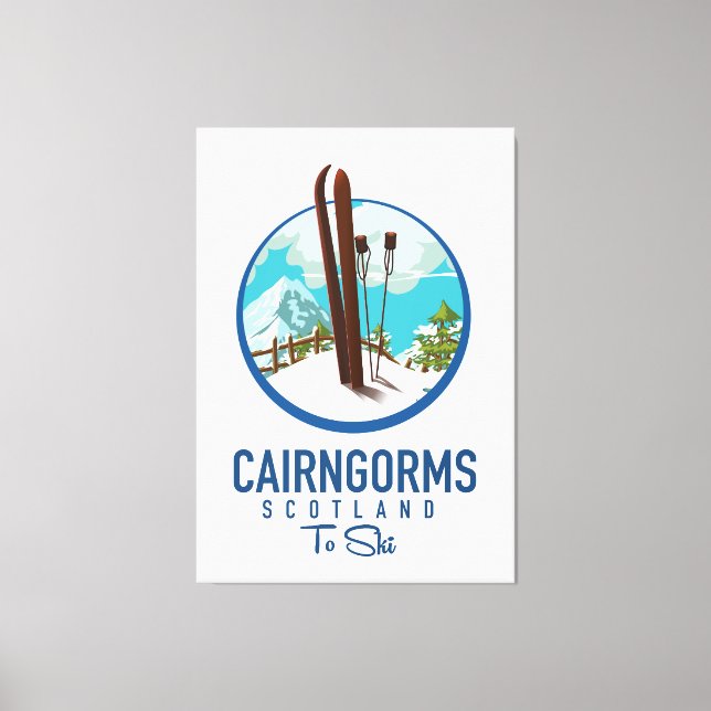 Cairngorms-Logo Leinwanddruck (Vorderseite)