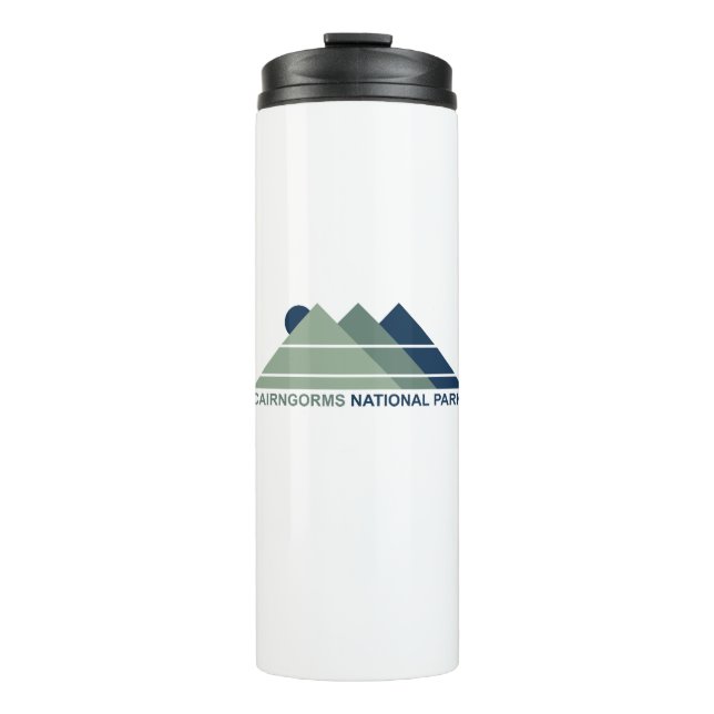 Cairngorms National Park Scotland Mountain Sun Thermosbecher (Vorderseite)