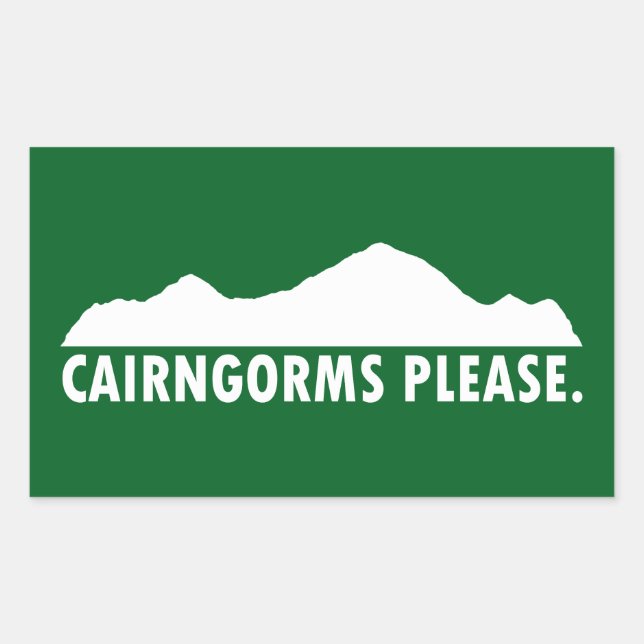 Cairngorms Nationalpark Bitte Rechteckiger Aufkleber (Vorderseite)