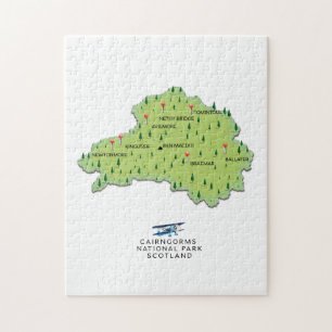 Cairngorms Nationalpark-Karte