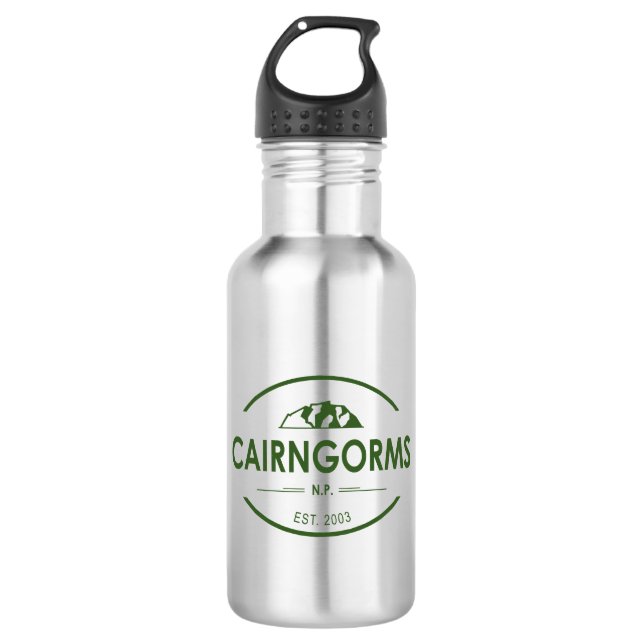 Cairngorms Nationalpark Schottland Edelstahlflasche (Vorderseite)