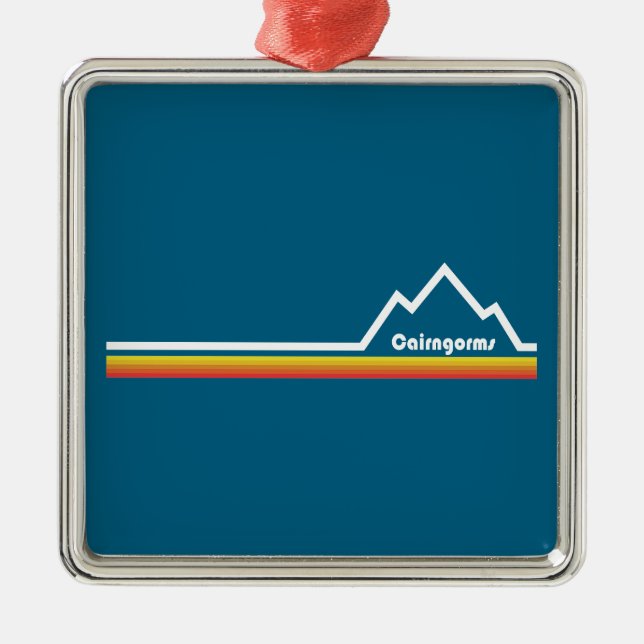 Cairngorms Nationalpark Schottland Ornament Aus Metall (Vorne)