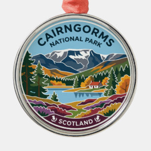 Cairngorms Nationalpark Schottland Ornament Aus Metall