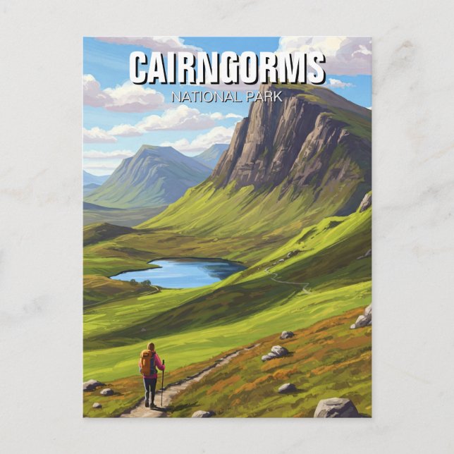 Cairngorms Nationalpark Schottland Postkarte (Vorderseite)
