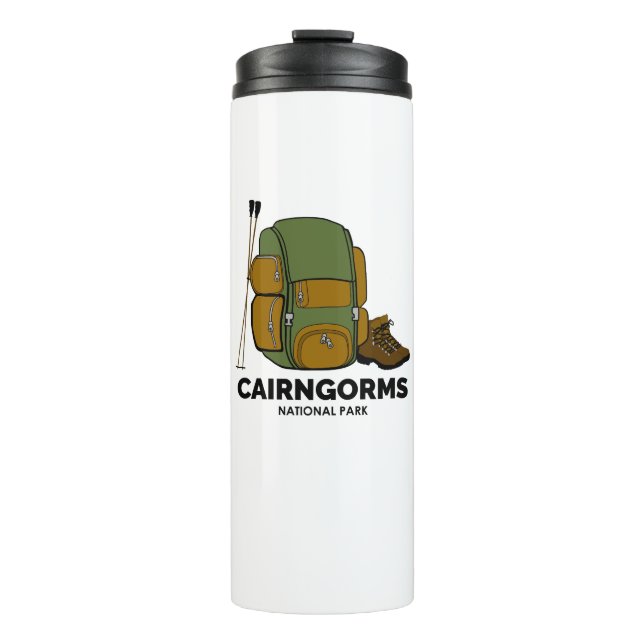 Cairngorms Nationalpark Schottland Rucksack Thermosbecher (Vorderseite)