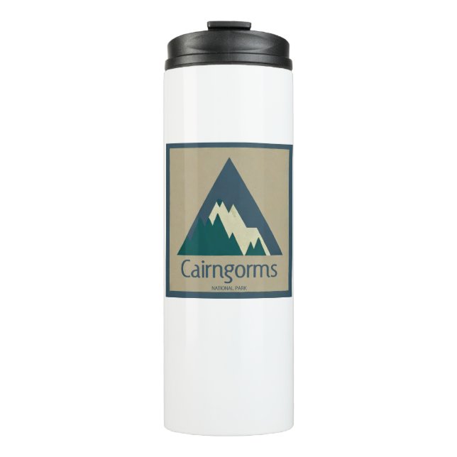 Cairngorms Nationalpark Schottland Rustikal Thermosbecher (Vorderseite)