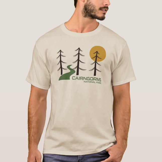 Cairngorms Nationalpark Schottland T-Shirt (Vorderseite)