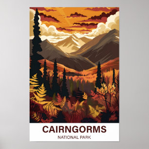 Cairngorms Nationalpark Schottlandia Poster