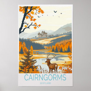Cairngorms-Reiseposter - Schottland-Reisewand Poster