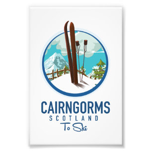 Cairngorms Schottland Logo Fotodruck
