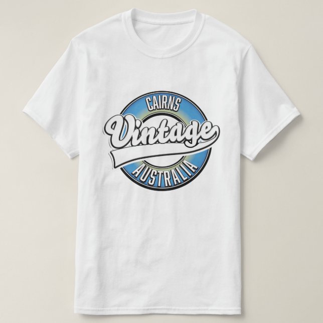Cairns Australia Vintages Logo. T-Shirt (Design vorne)