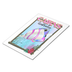 Cairns Australien Urlaubsposter Notizblock