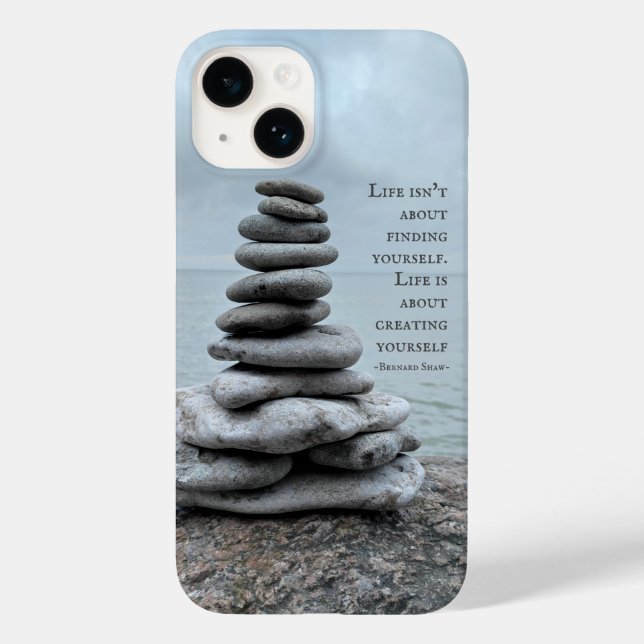 Cairnsteinfotografie | Bernard Shaw - Zitat Case-Mate iPhone 14 Hülle (Rückseite)