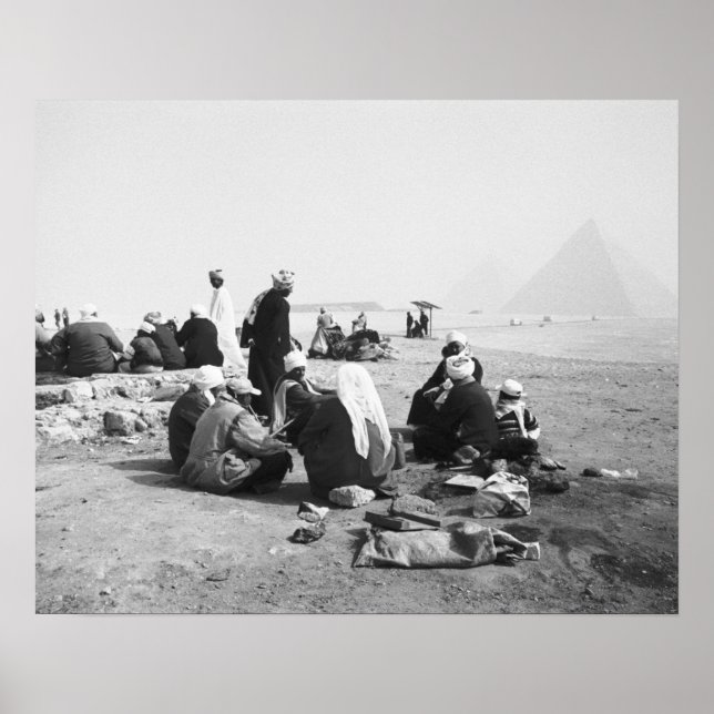 Cairo Egypt, Camel Jockeys Giza Pyramids (NR) 2 Poster (Vorne)