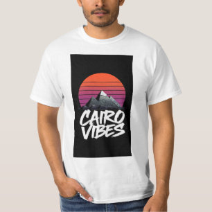 Cairo Vibes Retro-Pyramiden-Sonnenuntergang-Ästhet T-Shirt
