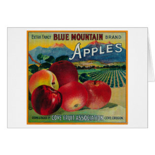Caisse bleue LabelCove d'Apple de montagne, OU