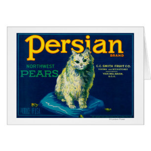 Caisse persane LabelYakima, WA de poire