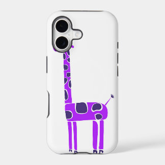 Caisse pourpre de l'iPhone 5 de girafe