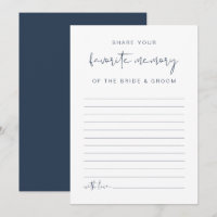 CAITLIN Modern Navy Blau Spaß Lieblingserinnerungs