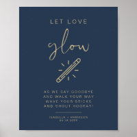 CAITLIN Navy und Gold Gelassen Liebe Glow Wedding 