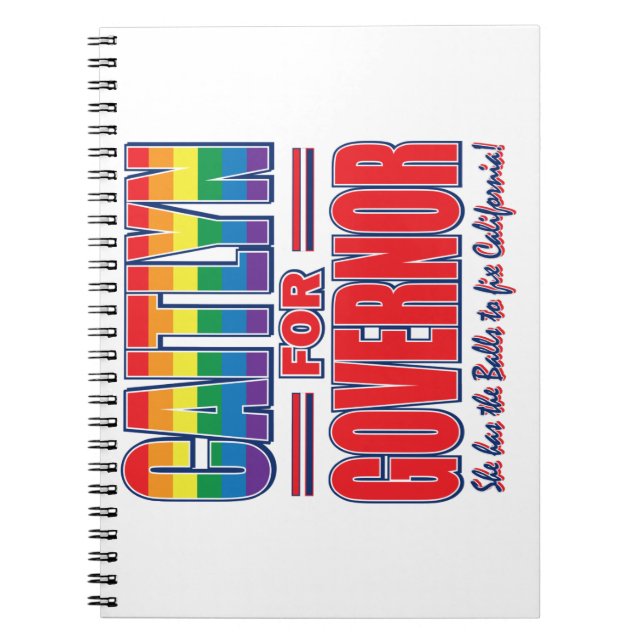 Caitlyn-for-GOV-Gay-Pride-Balls- Notizblock (Vorderseite)