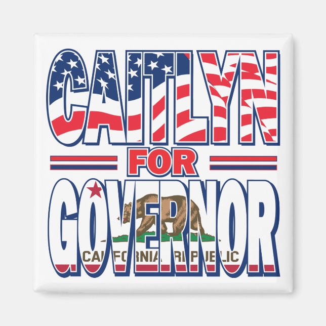 Caitlyn-for-GOV Magnet (Vorne)
