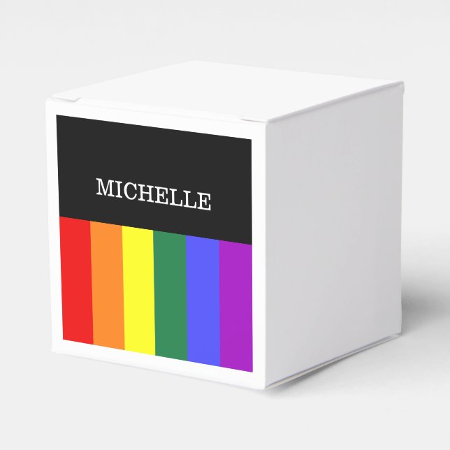 Caixa de Lembrancinhas Orgulho Gay Rainbow Geschenkschachtel (Vorderseite)