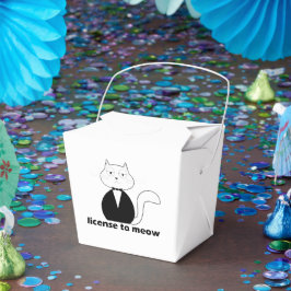 Caixa de presente - Cat, License to Meow Geschenkschachtel