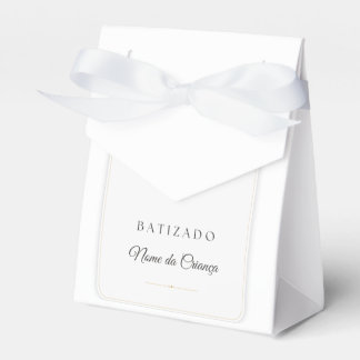 Caixinha de Lembrancinha de Batizado Personalizada Geschenkschachtel