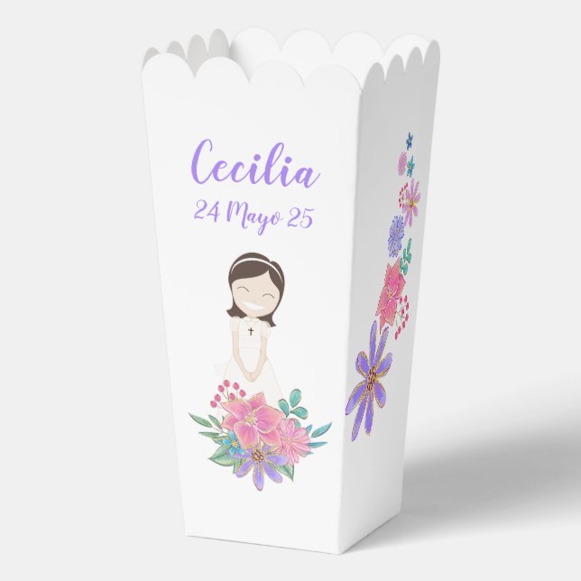 Caja de Palomitas Primera Comunión CECILIA Geschenkschachtel (Vorderseite)