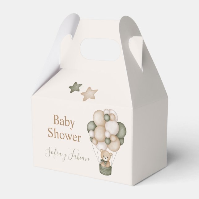 Caja Para Regalos Teddy Bear Baby Shower Boy Geschenkschachtel (Vorderseite)