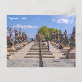 Cajamarca, Peru, Alameda de los Incas Postkarte