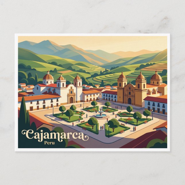 Cajamarca Peru Postkarte (Vorderseite)