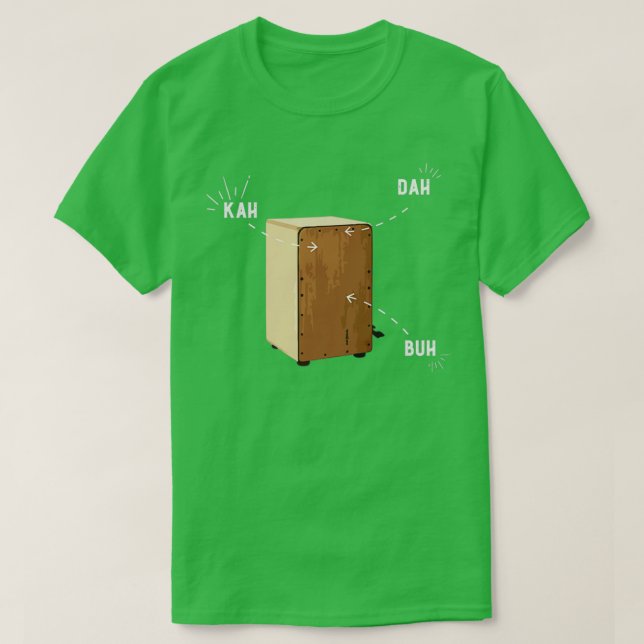 Cajon Anatomy White  T-Shirt (Design vorne)
