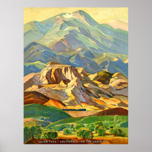 Cajon Pass, Berge, Südkalifornien, USA Poster