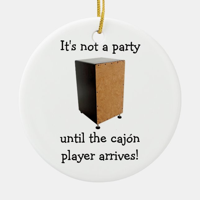 CAJON Weihnachtsverzierung Keramikornament (Vorne)
