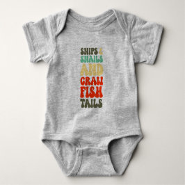 Cajun Boys aus Snips Schnecken Crawfish Schwänze Baby Strampler