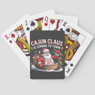 Cajun Clause kommt in die Stadt Weihnachts Krampus Spielkarten