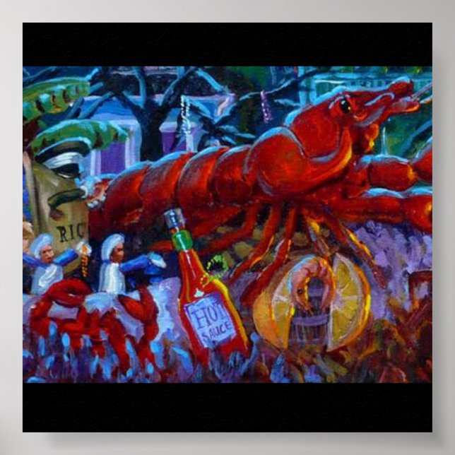 CAJUN CRAWFISH POSTER (Vorne)