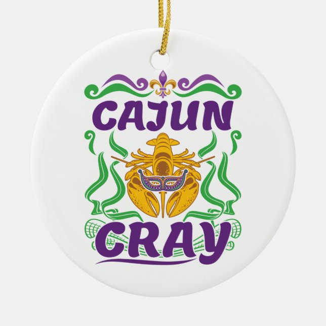 Cajun Cray Crawfish Boil Louisiana New Orleans Keramik Ornament (Vorne)
