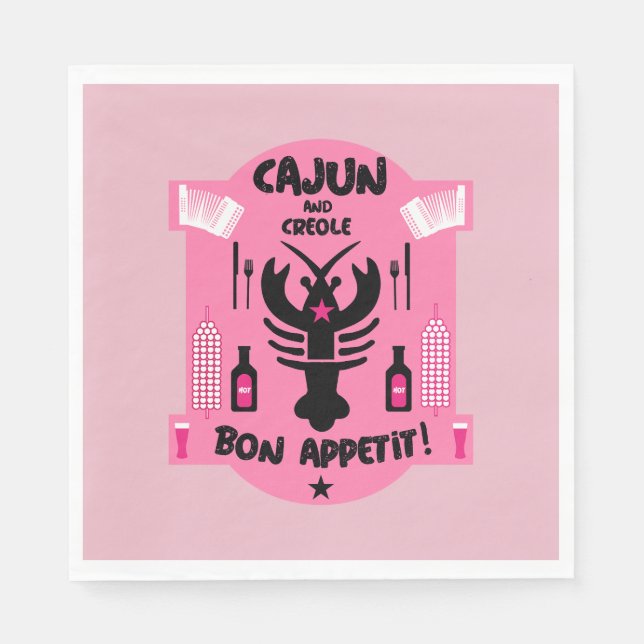 Cajun & Creole Cooks Serviette (Vorderseite)