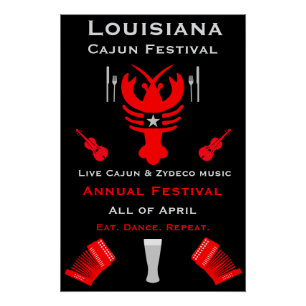 Cajun-Festival-Promotion Poster