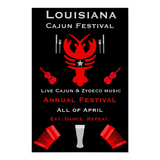 Cajun-Festival-Promotion Poster (Vorderseite)