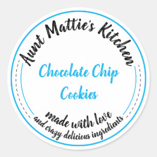 Cajun Kitchen Cooking Liebe Food Item Label Runder Aufkleber