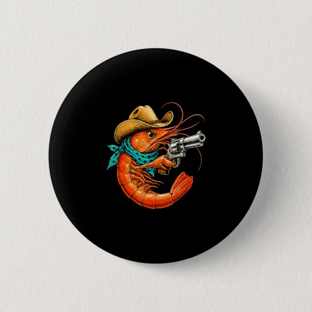 Cajun-Meeresfrüchte lustige Garnelen  Button (Vorderseite)